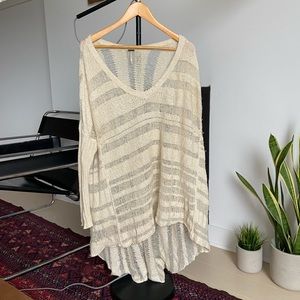 Free People Flowy Knit Sweater (Long)